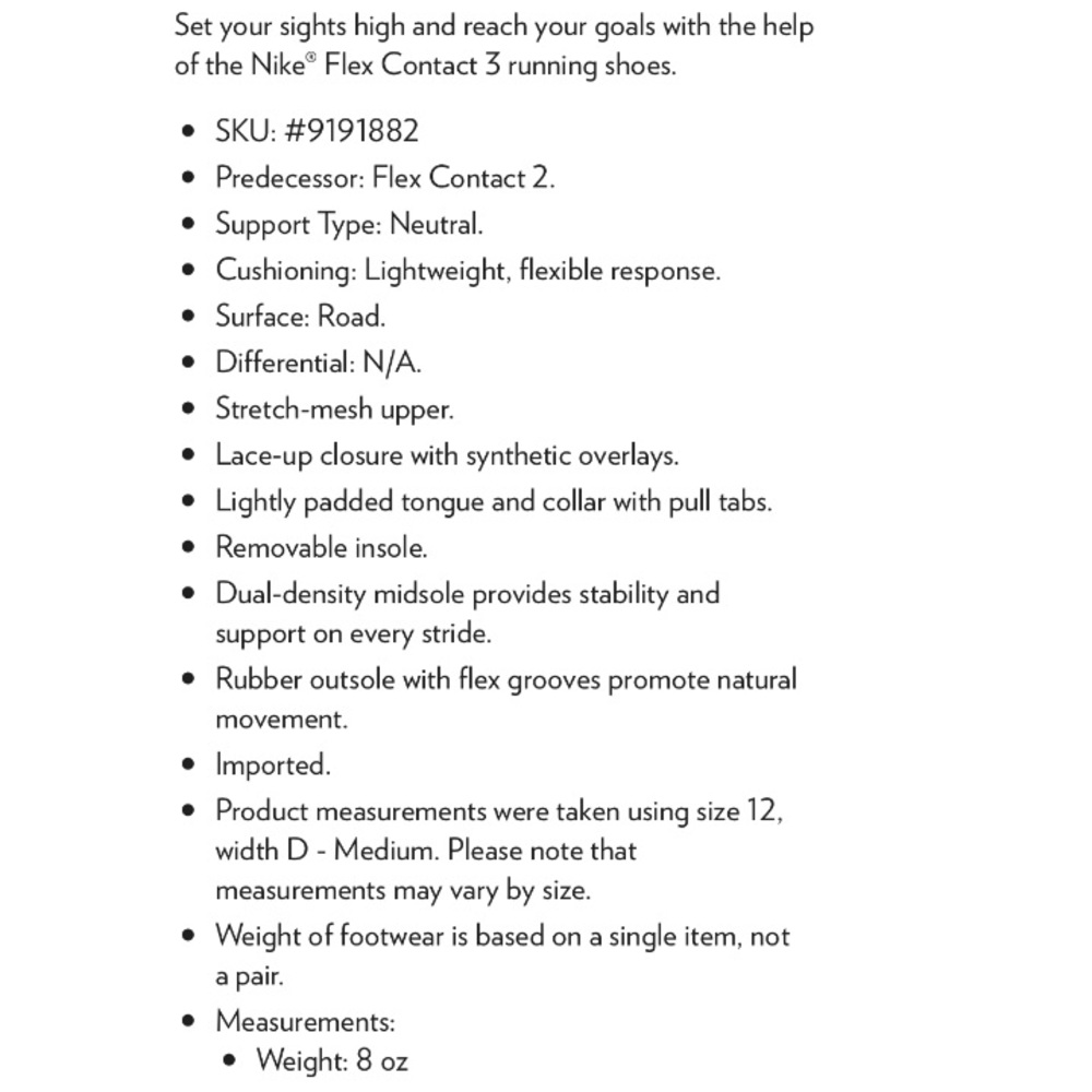 NEW**Nike Flex Contact 3 Mens Running Sneakers - Picture 9 of 9